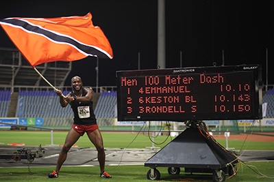 Ahye retains title in record time - Callender reigns as men&rsquo;s sprint king