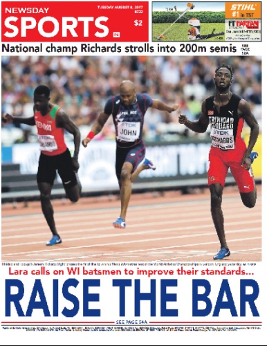 Richards cruises into men&rsquo;s 200m semis