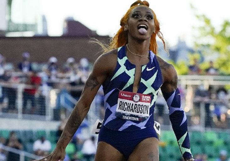 Colourful Richardson wins US 100m trials